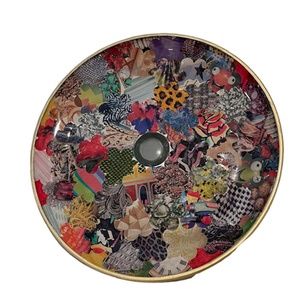 Handmade Decoupage cake stand  by Frances Sheldon Collection.